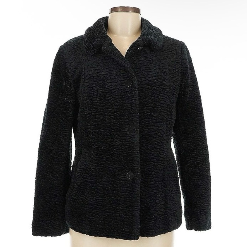 Elegant Black Teddy Jacket for Women